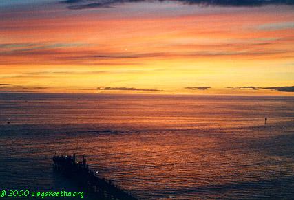 [Sunset over Glenelg Beach]