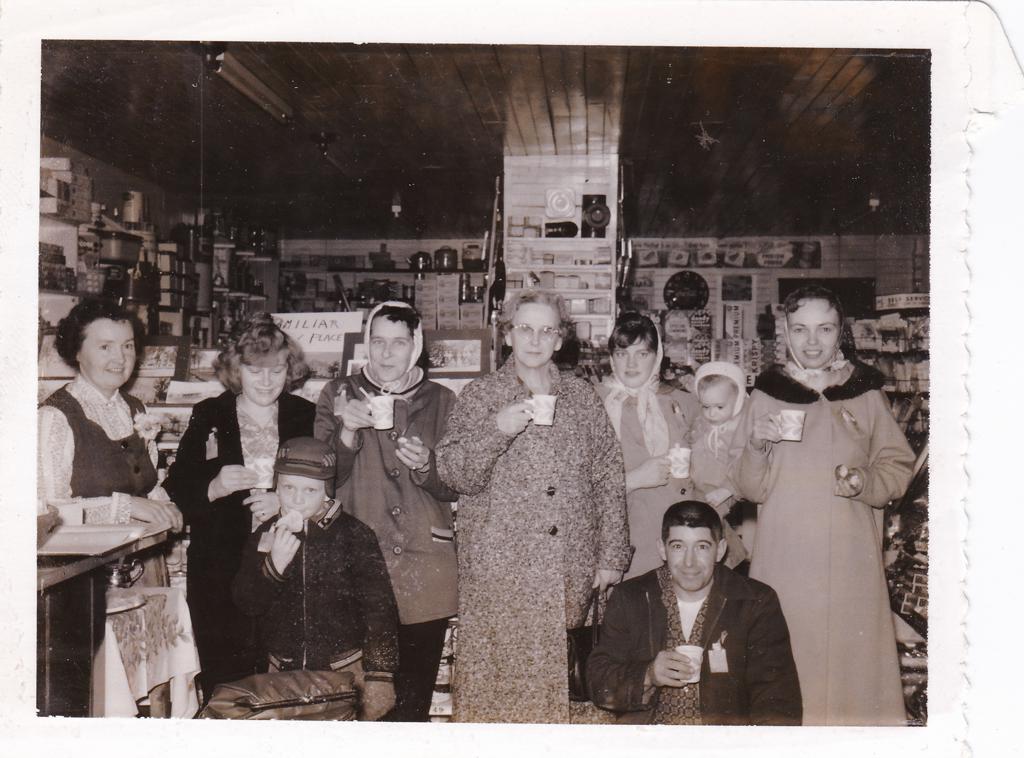 [Customers at Tibbetts' Country Store at it's 20th anniversary - February 1963]