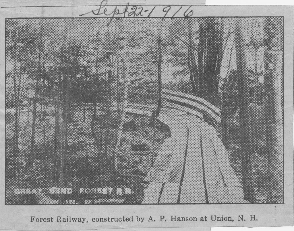 [Union Forest Railway Postcard]